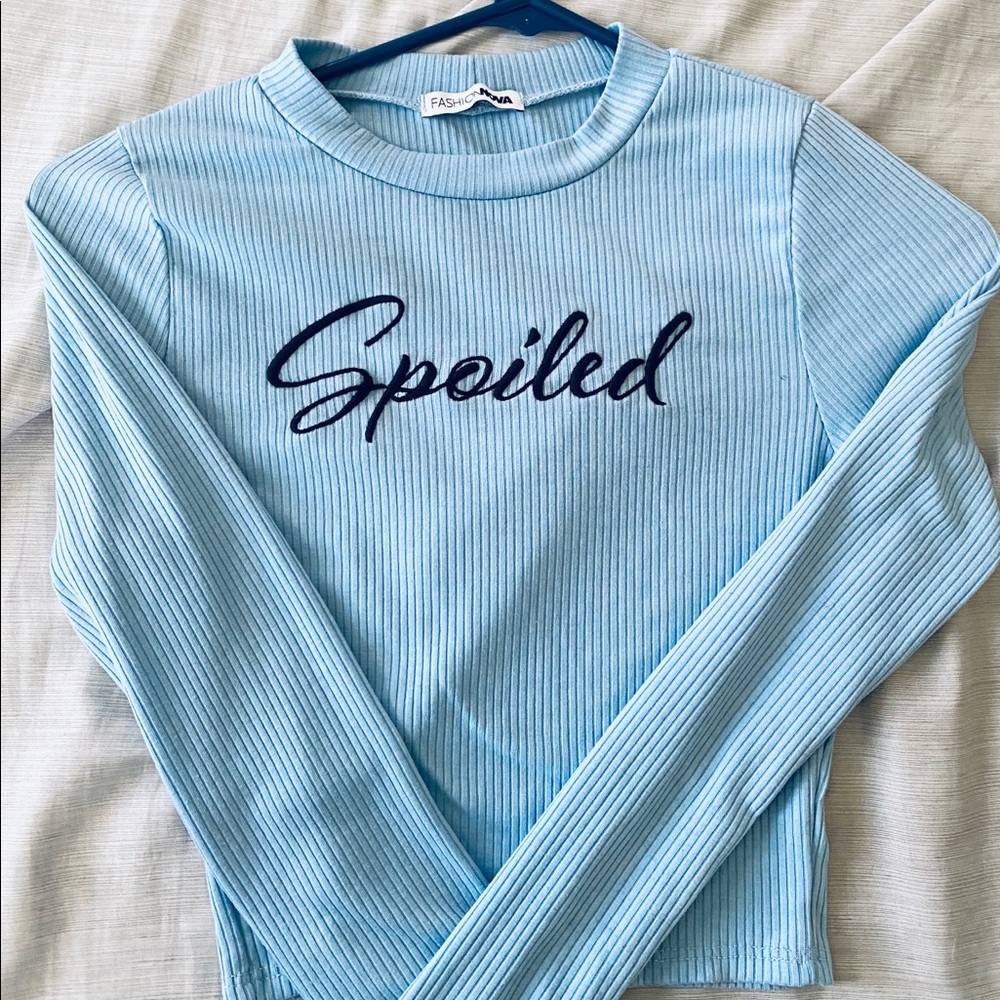 Spoiled long sleeve top